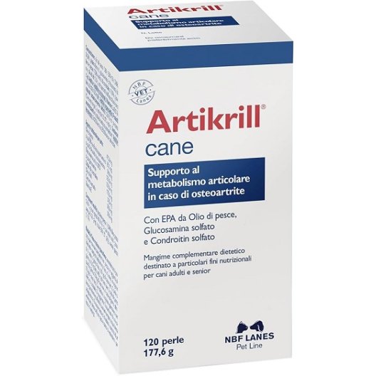 Artikrill Cane - 120 Perle - Condroprotettore per Cani Adulti e Anziani