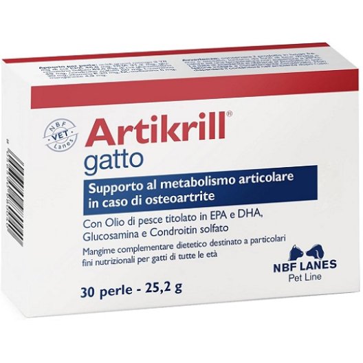 Artikrill Gatto - 30 Perle - Integratore per Articolazioni con Omega 3