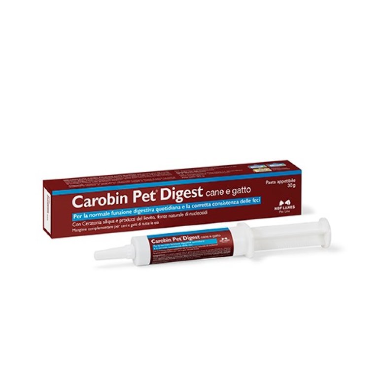 Carobin Pet Digest pasta appetibile per cane e gatto siringa da 30 grammi