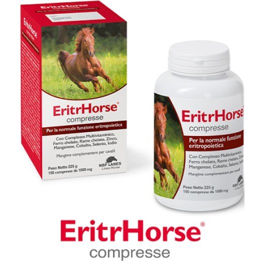 EritrHorse - 150 compresse - integratore con ferro per cavalli sportivi