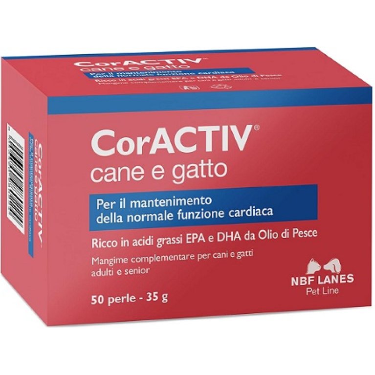 Coractiv 50 perle - benessere cardiovascolare di cani e gatti