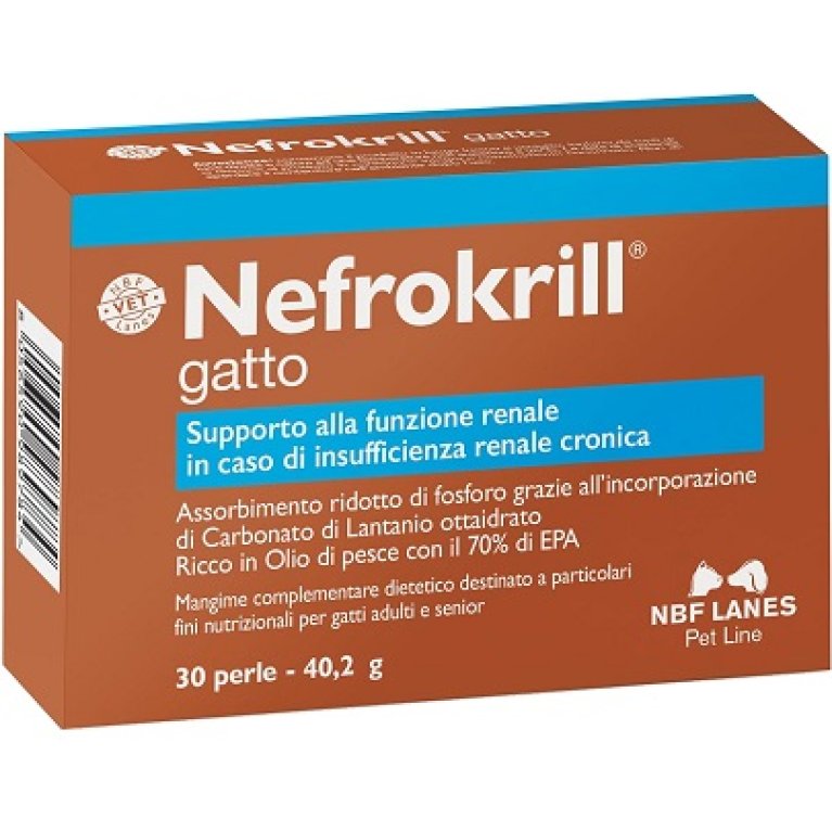 Nefrokrill Gatto - supporto per la funzione renale - 30 perle