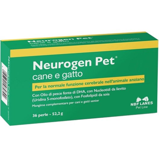 Neurogen Pet - 36 perle - funzione cognitiva di cani e gatti anziani 