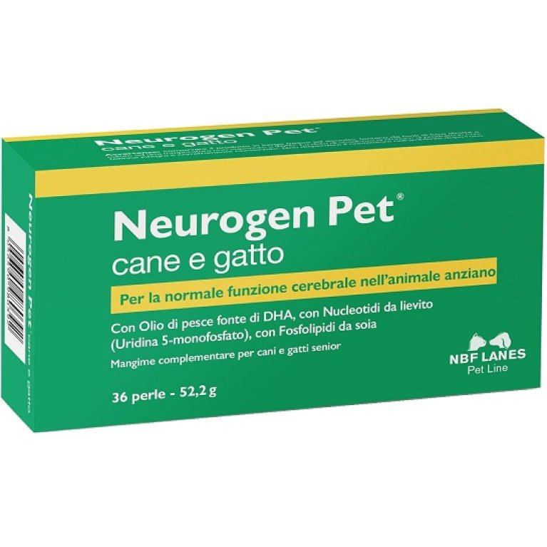 Neurogen Pet - 36 perle - funzione cognitiva di cani e gatti anziani 