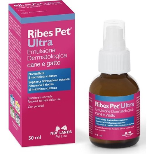 Ribes Pet Ultra Emulsione dermatologica per cani e gatti - 50 ml Ribes Pet Ultra Emulsione dermatologica per cani e gatti - 50 ml