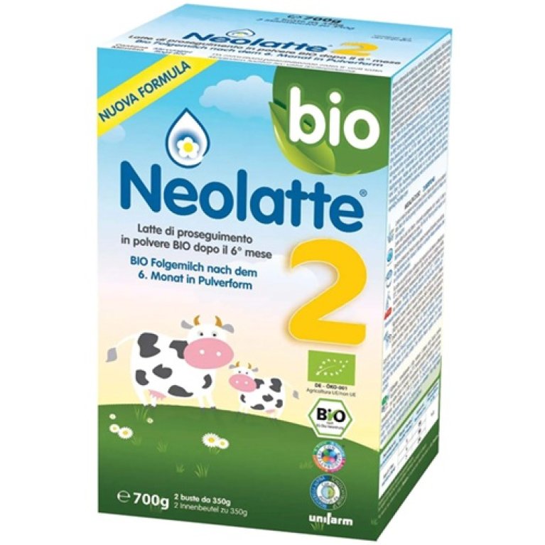 Neolatte 2 BIO latte in polvere 700 grammi - Nuova Formula Algal DHA