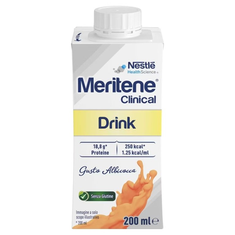 Meritene Clinical Drink Albicocca- 1 bottiglietta iperproteica e ipercalorica Meritene Clinical Drink Albicocca- 1 bottiglietta iperproteica e ipercalorica