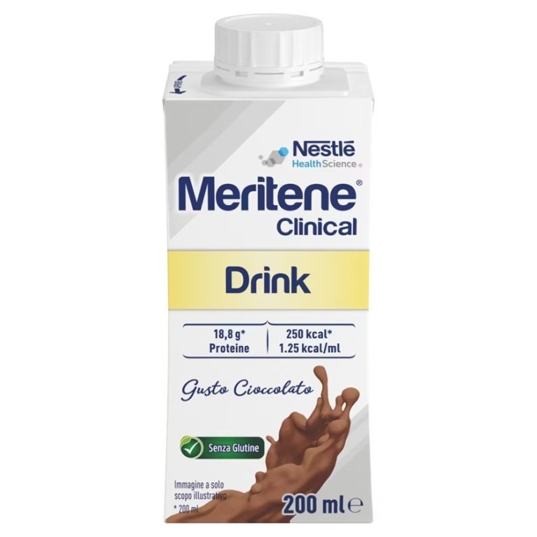 Meritene Clinical Drink Cioccolato - 1 bottiglietta iperproteica e ipercalorica Meritene Clinical Drink Cioccolato - 1 bottiglietta iperproteica e ipercalorica