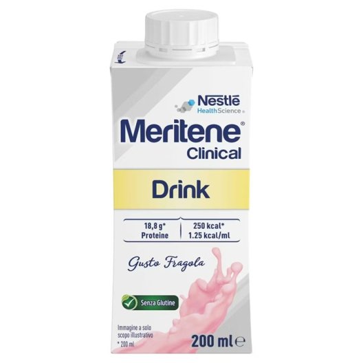 Meritene Clinical Drink Fragola - 1 bottiglietta iperproteica e ipercalorica Meritene Clinical Drink Fragola - 1 bottiglietta iperproteica e ipercalorica