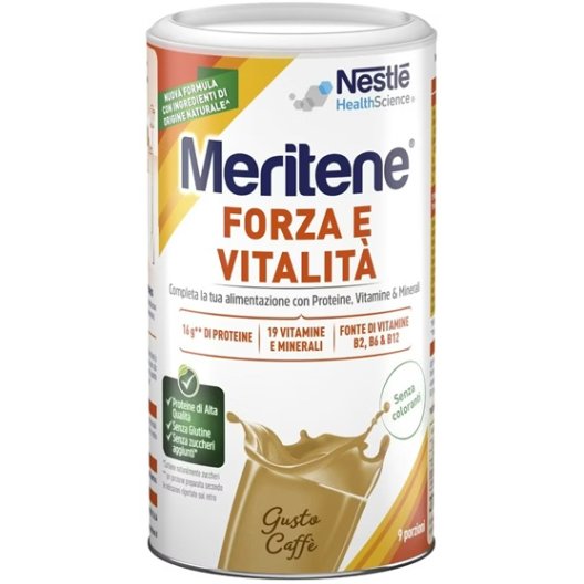 Meritene Forza e Vitalità - Gusto Caffè 270 grammi Meritene Forza e Vitalità - Gusto Caffè 270 grammi