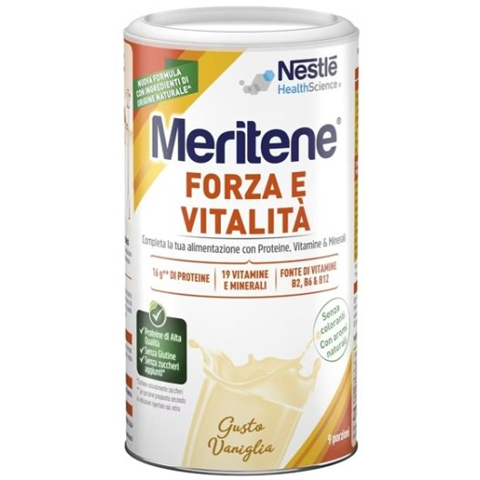 Meritene Forza e Vitalità - Gusto Vaniglia 270 grammi Meritene Forza e Vitalità - Gusto Vaniglia 270 grammi