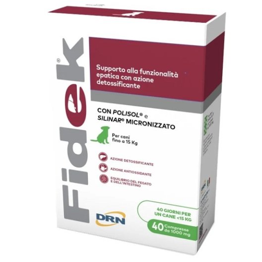 Fidek - 40 compresse da 1000 mg - per cani sotto i 15 kg