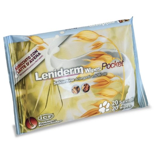 Leniderm salviettine per cani e gatti - 20 salviettine Leniderm salviettine per cani e gatti - 20 salviettine