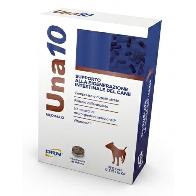 Una10 compresse per cani sopra 10 kg Una10 compresse per cani sopra 10 kg