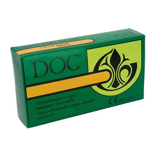 Abbassalingua Sterile in Legno Monouso – 100 Pezzi Singolarmente Imbustati