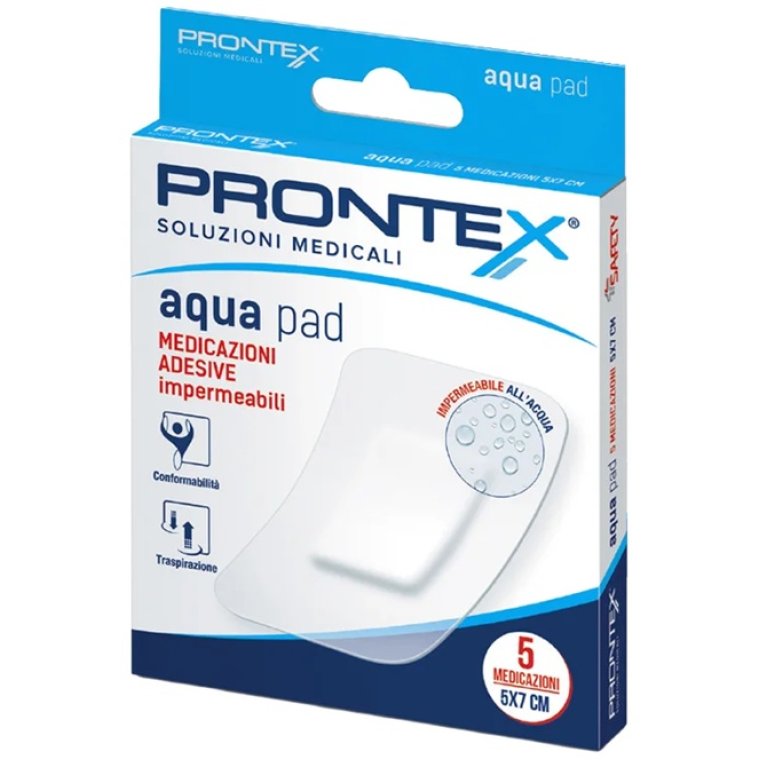 Cerotti impermeabili Prontex Aqua Pad - 5 cerotti impermeabili 5cm x 7cm Cerotti impermeabili Prontex Aqua Pad - 5 cerotti impermeabili 5cm x 7cm