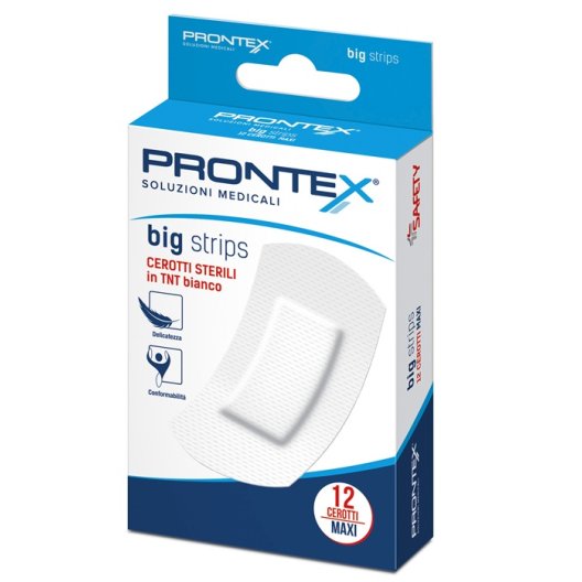 Cerotti Prontex Big Strips - 12 cerotti Maxi in TNT Cerotti Prontex Big Strips - 12 cerotti Maxi in TNT