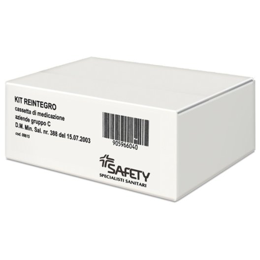 Kit reintegro cassetta di pronto soccorso allegato 1gruppo C - fino a 3 dipendenti