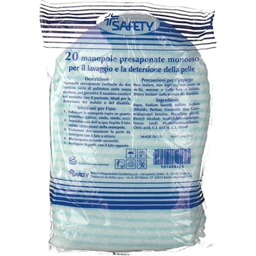 Manopole Presaponate monouso - 20 pezzi Manopole Presaponate monouso - 20 pezzi