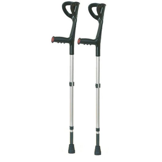 Stampelle in lega leggera - con ammortizzatore - 1 paio