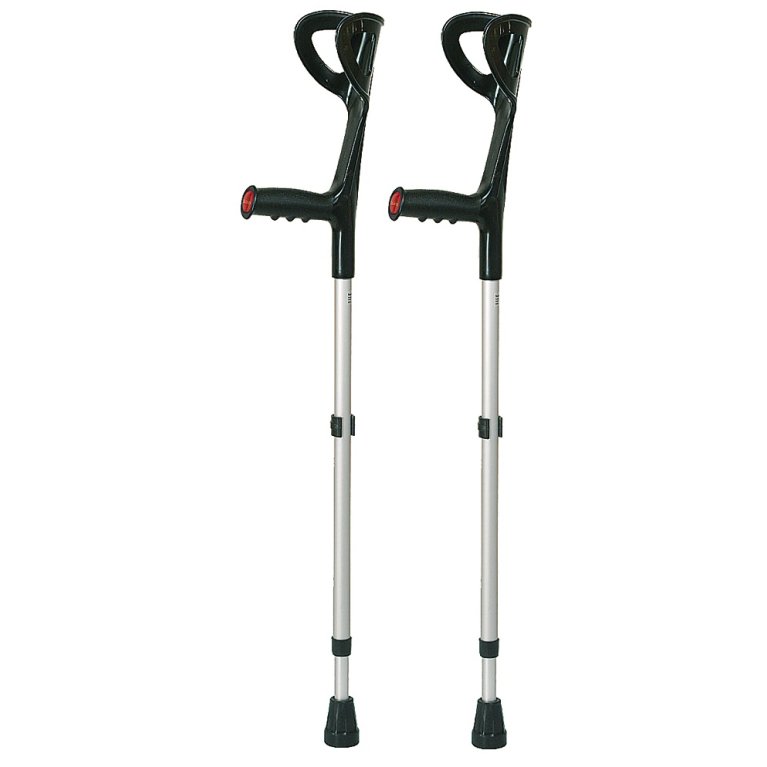 Stampelle in lega leggera - senza ammortizzatore - 1 paio Stampelle in lega leggera - senza ammortizzatore - 1 paio