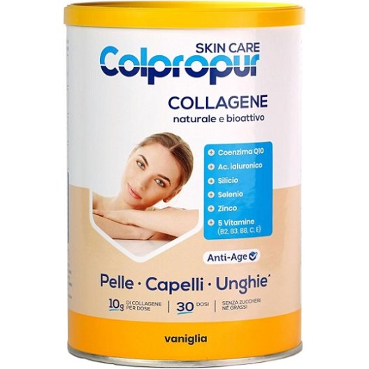 Colpropur Skin Care Collagene - gusto vaniglia - beauty routine quotidiana - 309 grammi
