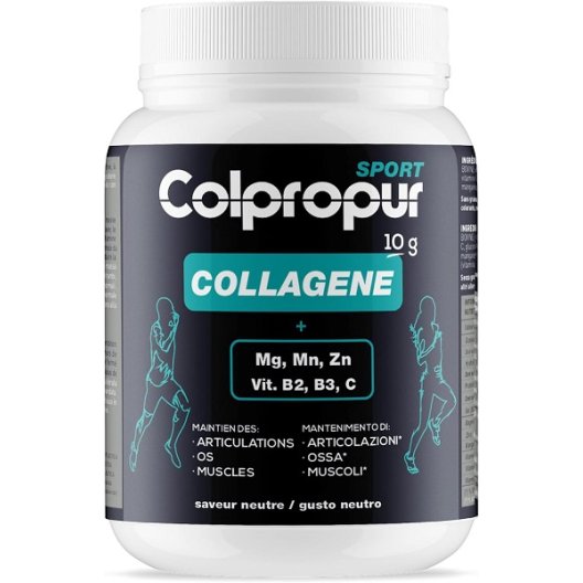 Colpropur Sport - collagene in polvere per sportivi - gusto neutro - 330 grammi