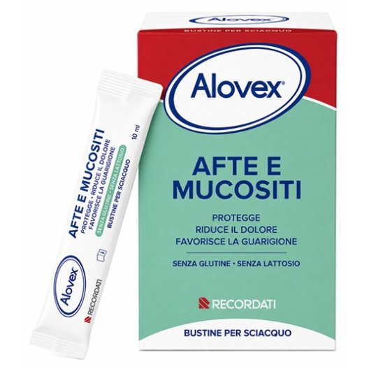 Alovex Afte e Mucositi | 20 Bustine Gel Orale Protettivo Alovex Afte e Mucositi | 20 Bustine Gel Orale Protettivo