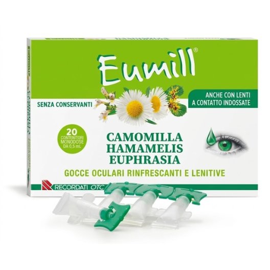 Eumill Gocce Oculari 20 Monodose | Collirio Rinfrescante Senza Conservanti Eumill Gocce Oculari 20 Monodose | Collirio Rinfrescante Senza Conservanti