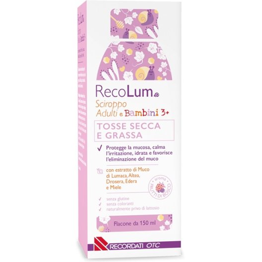 Recolum Sciroppo di lumaca Adulti-Bambini 3+ - 150 ml Recolum Sciroppo di lumaca Adulti-Bambini 3+ - 150 ml