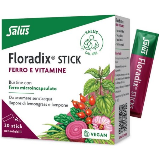 Floradix - integratore di ferro e vitamine - 20 stick