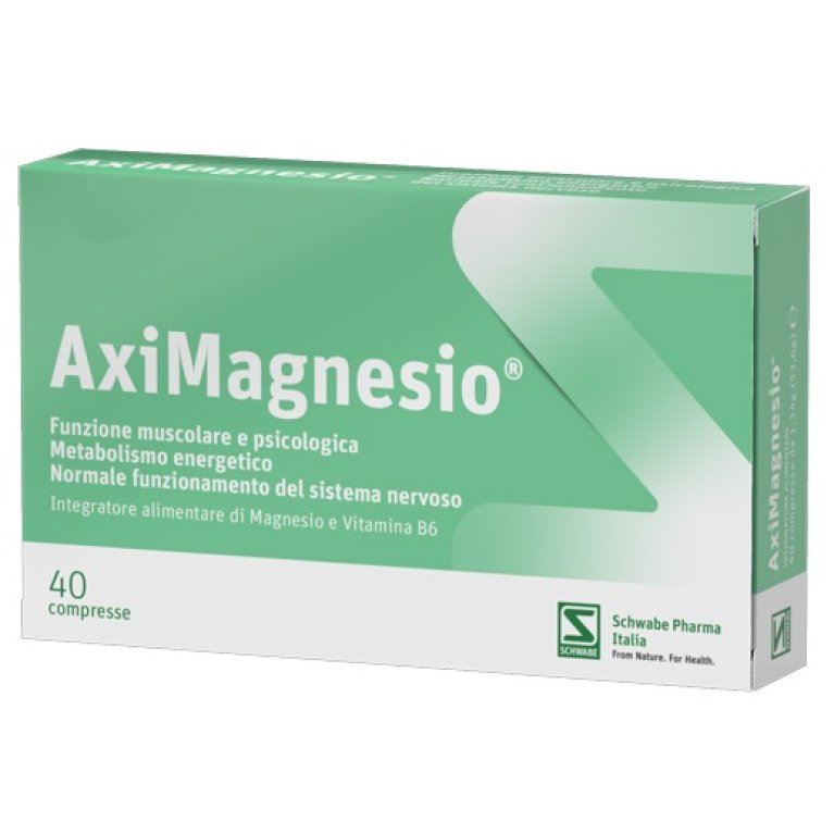 Aximagnesio compresse - integratore con 8 diverse fonti di magnesio - 40 compresse Aximagnesio compresse - integratore con 8 diverse fonti di magnesio - 40 compresse