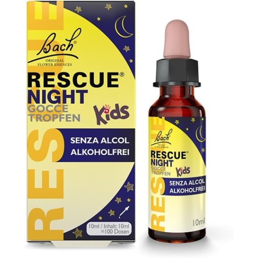 Rescue Night Kids Fiori di Bach 10ml | Sonno Bambini Senza Alcol