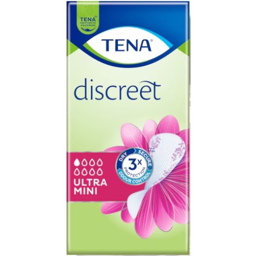 Tena Discreet Ultra Mini - 28 salvaslip donna - 1 goccia