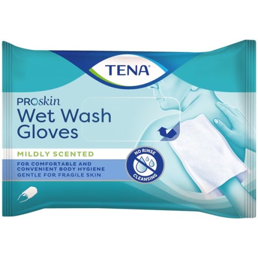 Tena Manopole umide senza sapone - 8 pz senza risciacquo Tena Manopole umide senza sapone - 8 pz senza risciacquo