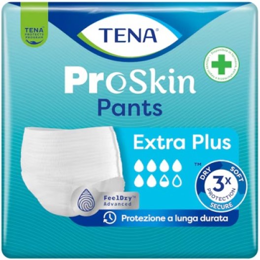 Tena Pants Extra plus L - 6 gocce e 1/2 - 10 pannoloni a mutandina senza strappo Tena Pants Extra plus L - 6 gocce e 1/2 - 10 pannoloni a mutandina senza strappo