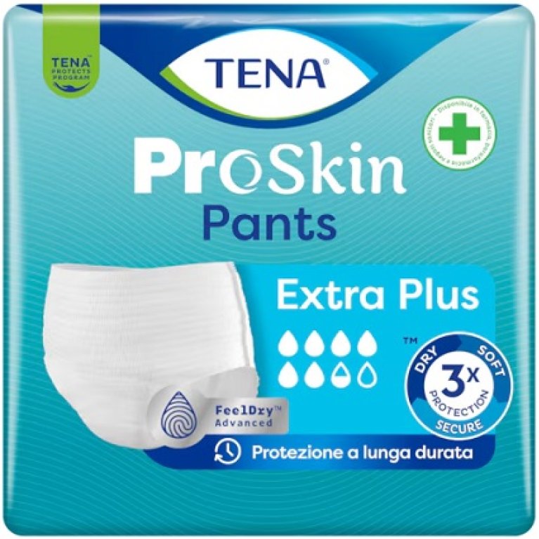 Tena Pants Extra plus L - 6 gocce e 1/2 - 10 pannoloni a mutandina senza strappo Tena Pants Extra plus L - 6 gocce e 1/2 - 10 pannoloni a mutandina senza strappo
