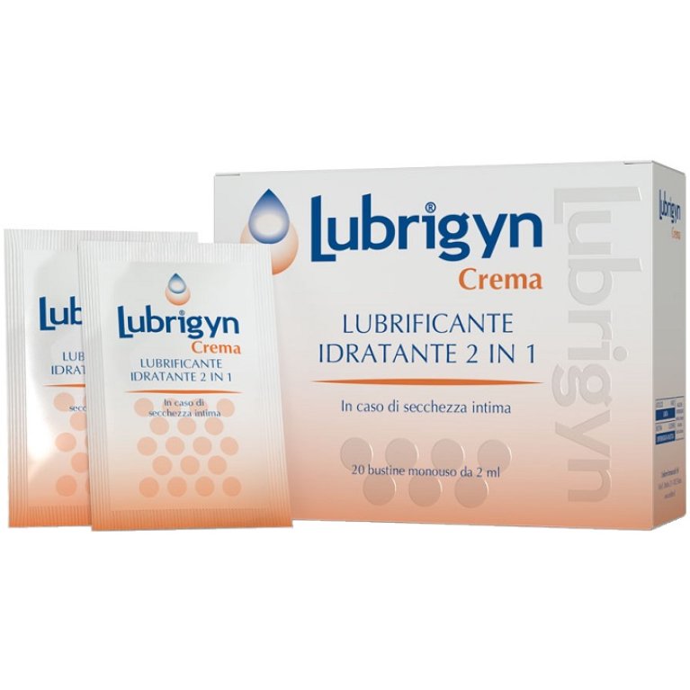 Lubrigyn Crema Vaginale - 20 bustine da 2 ml - contro la secchezza intima