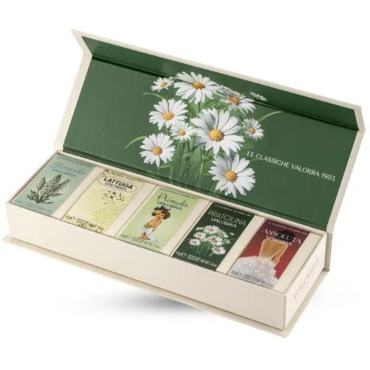 Valobra - Cofanetto regalo saponette profumate - Pratolina - 5x45 g
