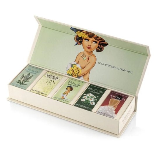 Valobra - Cofanetto regalo saponette profumate - Primula - 5x45 g
