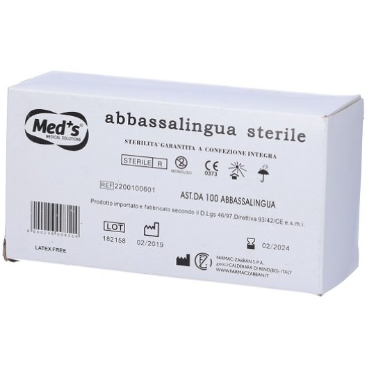 Abbassalingua Sterile in Legno Monouso – 100 Pezzi 