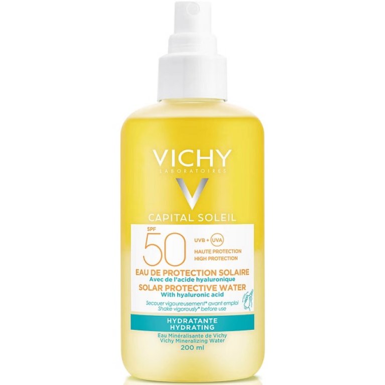 Vichy Capital Soleil Acqua Solare protettiva Idratante SPF 50+ - 200 ml Vichy Capital Soleil Acqua Solare protettiva Idratante SPF 50+ - 200 ml