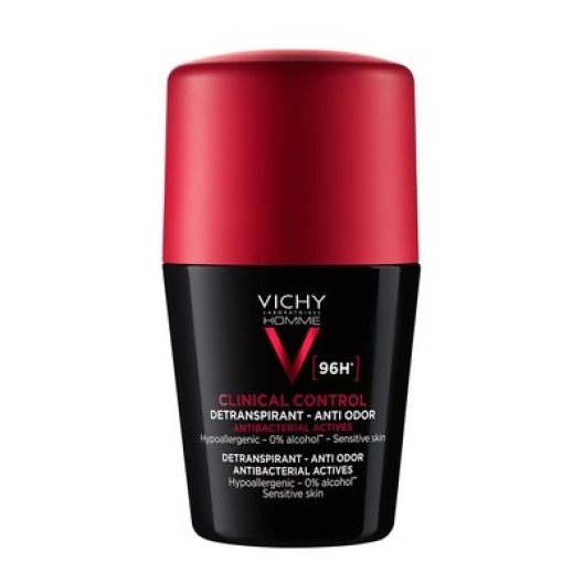 Vichy Deodorante Roll-on Clinical Control Uomo 96H - antibatterico anti-odore - 50 ml