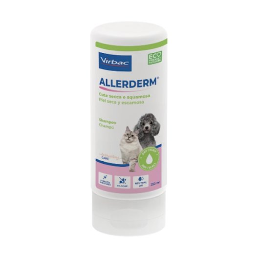 Allerderm Shampoo - cute secca e squamosa - per cani e gatti - 250 ml Allerderm Shampoo - cute secca e squamosa - per cani e gatti - 250 ml