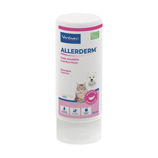 Allerderm Shampoo - cute sensibile - per cani e gatti - 250 ml Allerderm Shampoo - cute sensibile - per cani e gatti - 250 ml