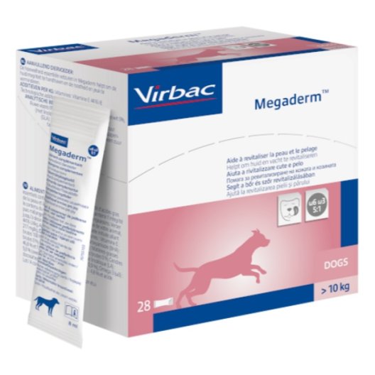 Megaderm - 28 bustine da 8 ml - per cani sopra i 10 kg Megaderm - 28 bustine da 8 ml - per cani sopra i 10 kg