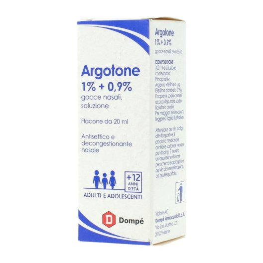 ARGOTONE*GTT RINO 20ML 1%+0,9% ARGOTONE*GTT RINO 20ML 1%+0,9%
