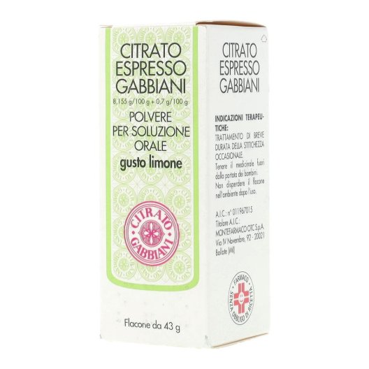 CITRATO ESPR.GABB.*FL 43G LIMO