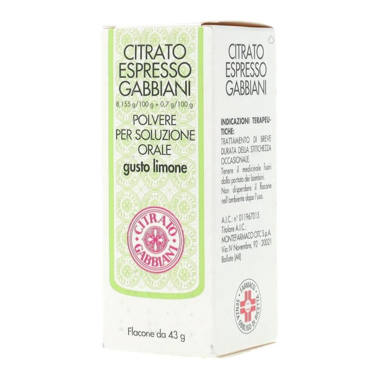 CITRATO ESPR.GABB.*FL 43G LIMO CITRATO ESPR.GABB.*FL 43G LIMO