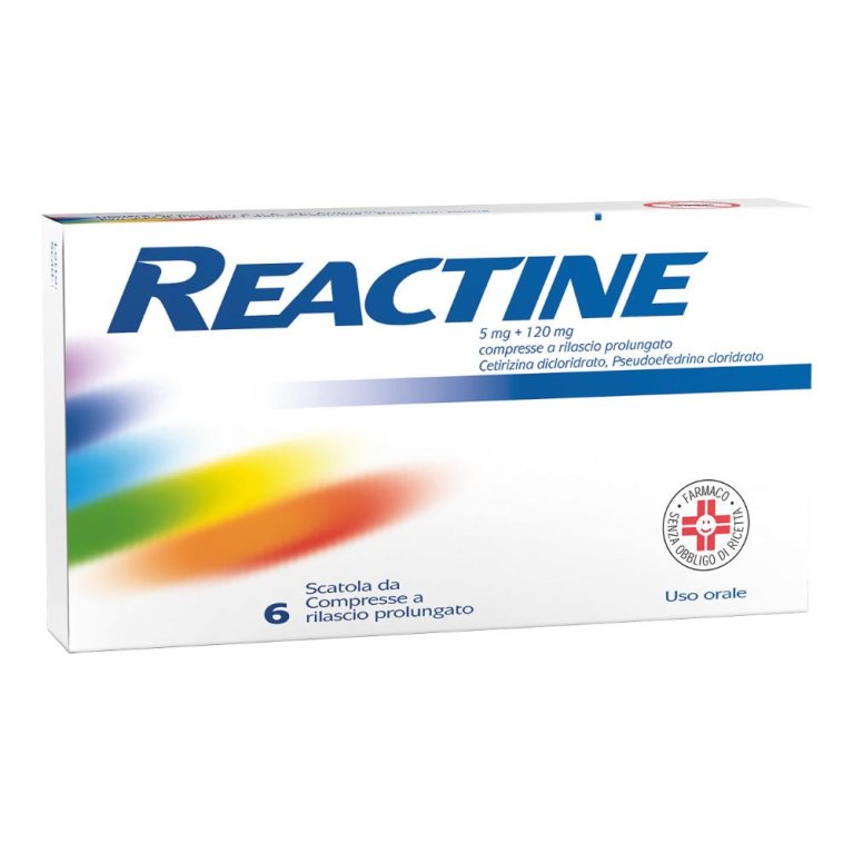 REACTINE*6CPR 5MG+120MG RP REACTINE*6CPR 5MG+120MG RP